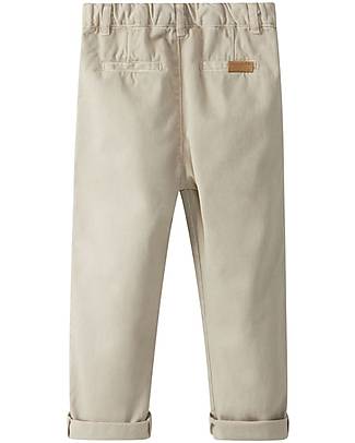 Laranjinha Long Trousers with Pockets - Sand - 100% Cotton Trousers