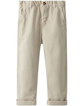 Laranjinha OUTLET - Long Trousers with Pockets - Sand - 100% Cotton - Showroom Sample Trousers