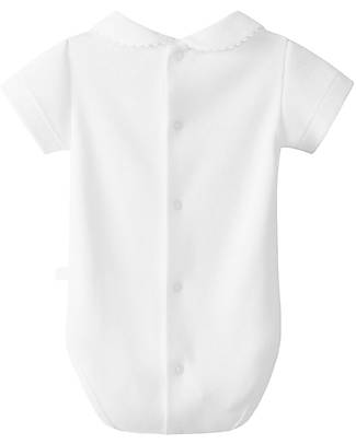 Laranjinha Short Sleeve Body - White - 100% Hypoallergenic Cotton Short Sleeves Bodies