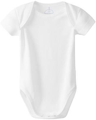 Laranjinha Short Sleeve Body - White - 100% Hypoallergenic Cotton Short Sleeves Bodies