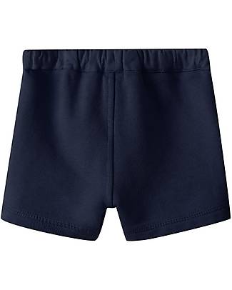 Laranjinha Shorts with Elasticated Waistband and Drawstring - Navy - 100% Cotton Shorts