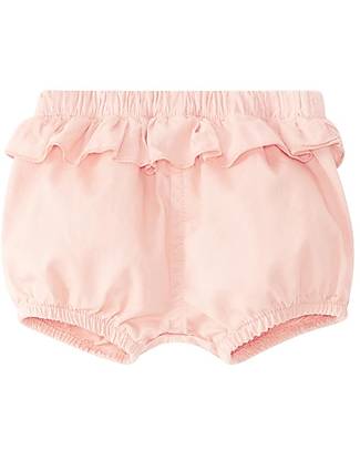 Laranjinha Shorts with Frills - Pink - 100% Cotton Shorts