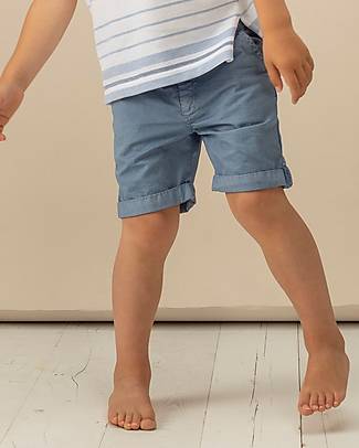 Laranjinha Shorts with Turn-ups - Indigo - 100% Cotton Shorts
