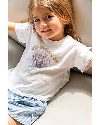 Laranjinha T-Shirt with Ruffle Sleeves - White - 100% Cotton T-shirts