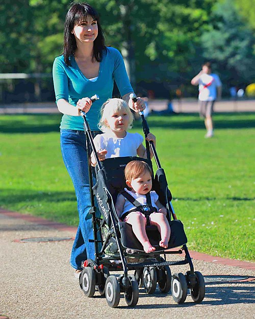 Lascal Buggy Board Mini, Blue - Universal and easy to attach! Foot Board