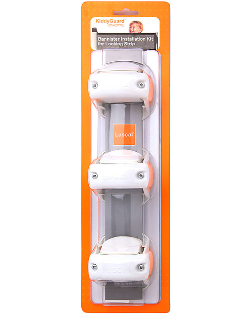 Lascal Kiddiguard Avant Bannister Installation Kit, Locking Strip - White Accessories