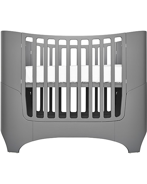 Leander Baby Bed from 0 to 7 years old, Grey - From Crib to Junior bed! Single Bed