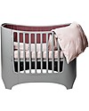 Leander Baby Bed from 0 to 7 years old, Grey - From Crib to Junior bed! Single Bed