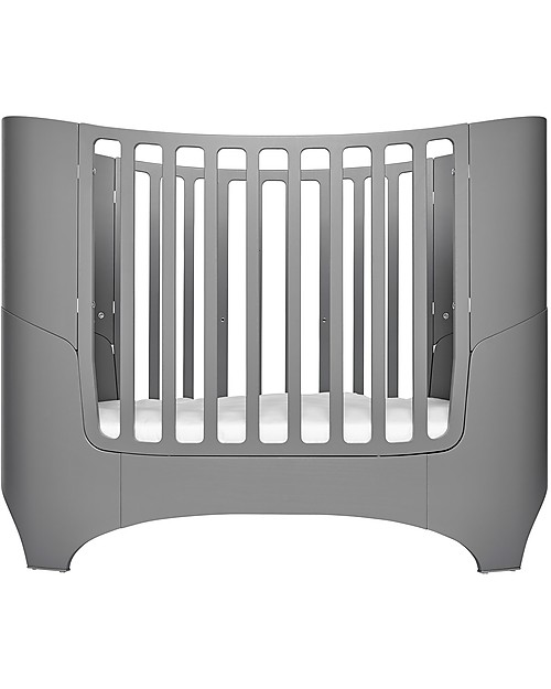 Leander Baby Bed from 0 to 7 years old, Grey - From Crib to Junior bed! Single Bed