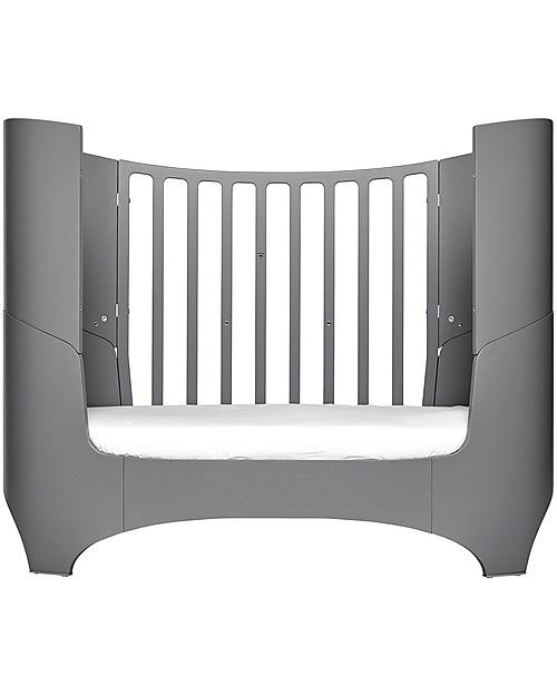 Leander Baby Bed from 0 to 7 years old, Grey - From Crib to Junior bed! Single Bed