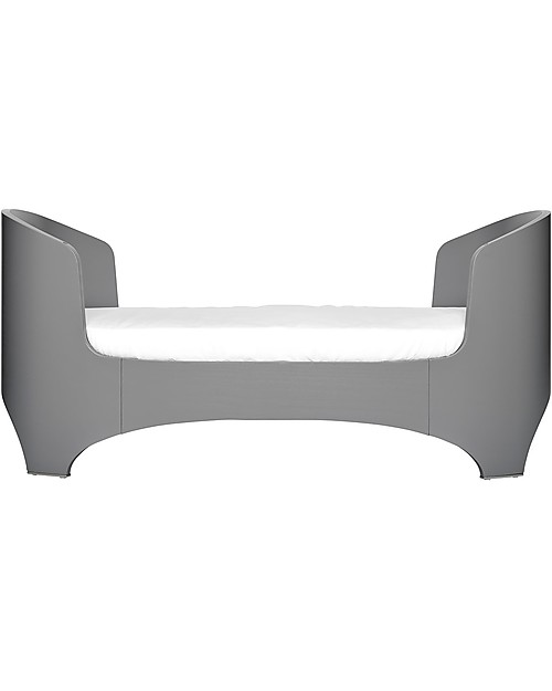 Leander Baby Bed from 0 to 7 years old, Grey - From Crib to Junior bed! Single Bed