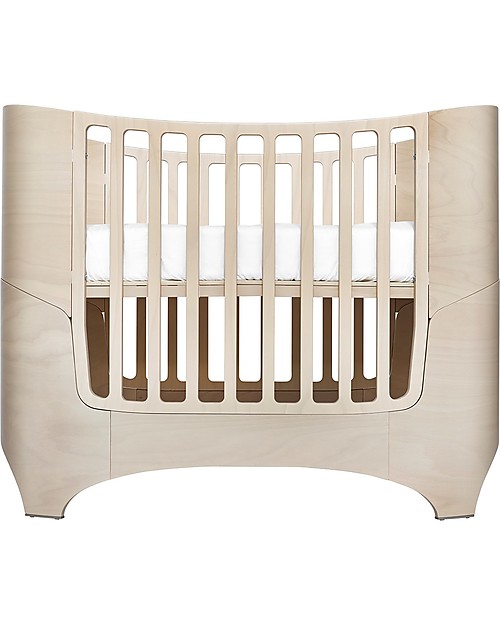 Leander Baby Bed from 0 to 7 years old, Whitewash - From Crib to Junior bed! Single Bed