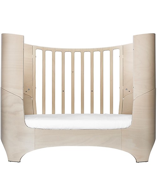 Leander Baby Bed from 0 to 7 years old, Whitewash - From Crib to Junior bed! Single Bed