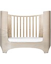 Leander Baby Bed from 0 to 7 years old, Whitewash - From Crib to Junior bed! Single Bed