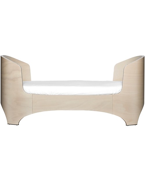 Leander Baby Bed from 0 to 7 years old, Whitewash - From Crib to Junior bed! Single Bed