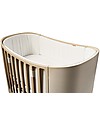 Leander Cot Bumper for Leander Crib, White - 4 sections, 100% cotton Bumpers