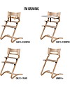 Leander Evolutive High Chair, Natural - For Children from 6 Months to 10 Years old! High Chairs