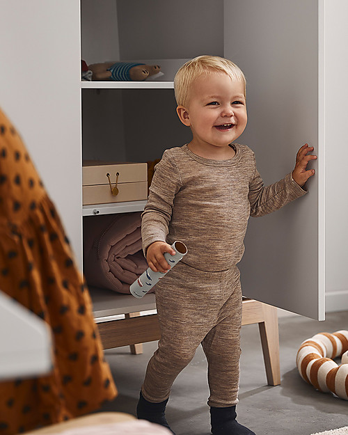 Leander Luna Large Wardrobe - White/Oak - Spacious Wardrobes