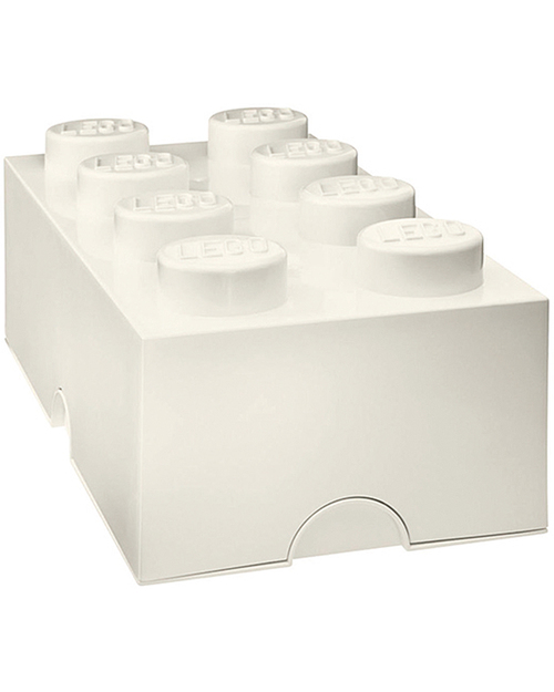 Lego LEGO 8-Stud White Storage Brick! Toy Storage Boxes