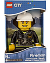 Lego LEGO City Fireman Minifigure Light Up Alarm Clock Watches