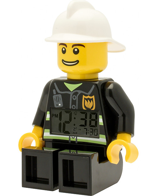 Lego LEGO City Fireman Minifigure Light Up Alarm Clock Watches