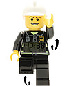 Lego LEGO City Fireman Minifigure Light Up Alarm Clock Watches