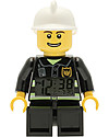 Lego LEGO City Fireman Minifigure Light Up Alarm Clock Watches