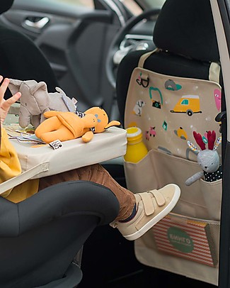 Leokid Backseat Organizer - Big Adventure - with Four Pockets Toy Storage Boxes