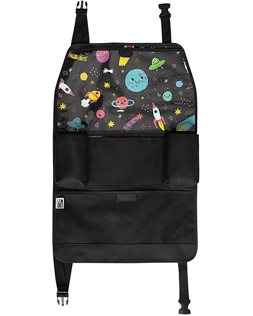 Leokid Backseat Organizer - Funny Planet - with Pocket for Tablet Organize and Bags