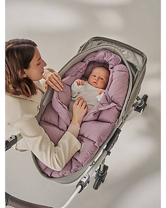 Leokid Eddy Universal Footmuff for Stroller - Lilac Gray - Soft with Front Zip Footmuffs