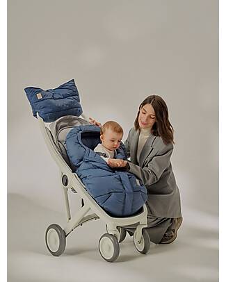 Leokid Eddy Universal Footmuff for Stroller - Sea Moss - Soft with Front Zip Footmuffs