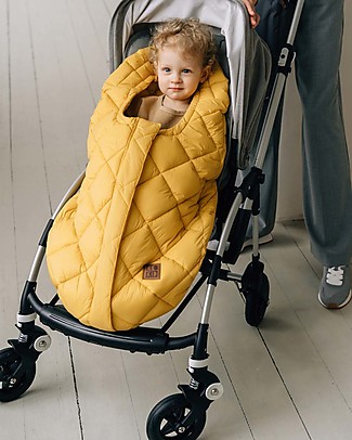 Leokid Footmuff for Carrycot and Stroller - Yolk Yellow - Light & Compact Stroller Accessories