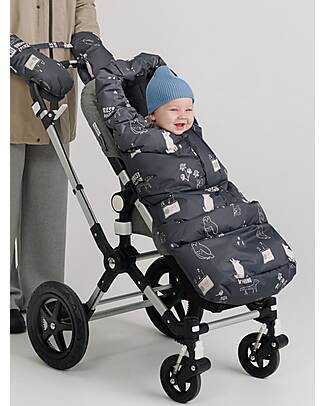 Leokid Transformer Universal Footmuff for Stroller - Forest Bathing - Removable Bottom Footmuffs