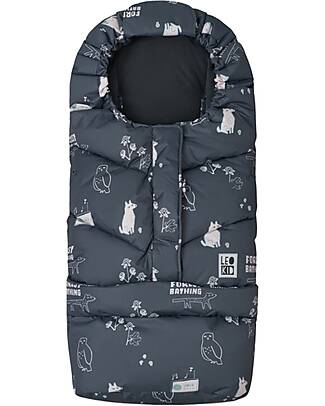 Leokid Transformer Universal Footmuff for Stroller - Forest Bathing - Removable Bottom Footmuffs