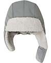 Leokid Trapper Hat Color Block - Fjord Gray - Soft Fleece Lining Winter Hats