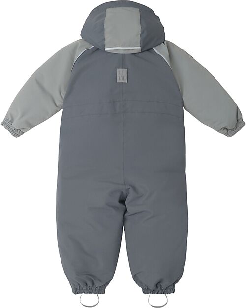 Leokid Waterproof and Lined Snowsuit - Color Block Fjord Gray - Warm and Opaque! Snowsuits