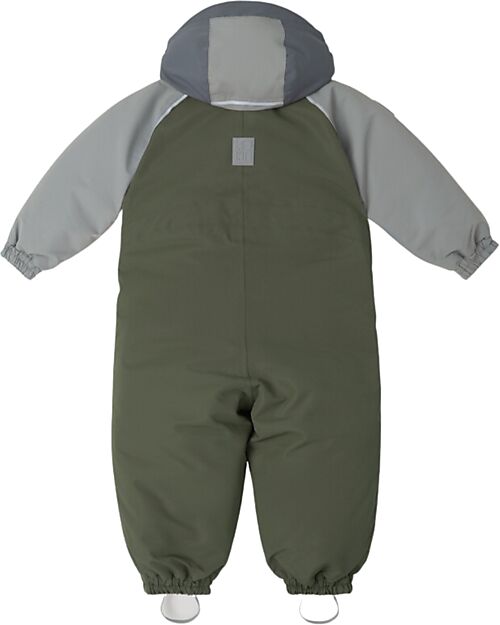 Leokid Waterproof and Lined Snowsuit - Color Block Green Scape - Warm and Opaque! Snowsuits