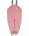 Leokid Waterproof Rain Pants - Pink - Elastic Fabric Dungarees