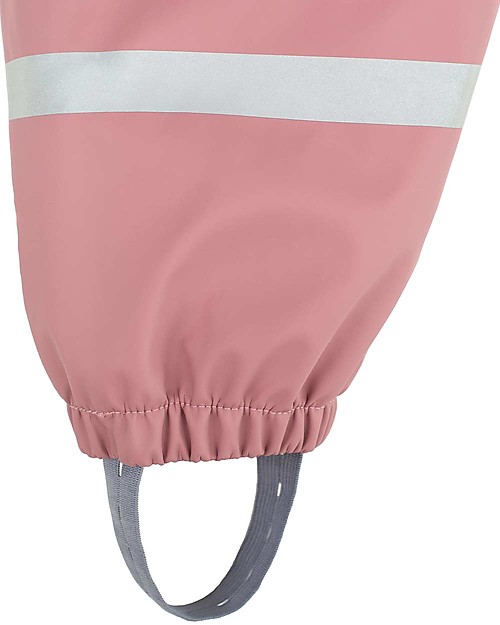 Leokid Waterproof Rain Pants - Pink - Elastic Fabric Dungarees