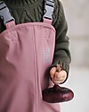 Leokid Waterproof Rain Pants - Pink - Elastic Fabric Dungarees