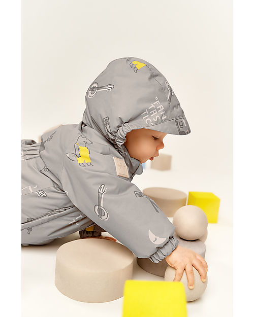 Leokid Waterproof Snowsuit with Lining - Beige - Fantastic - Warm and Practical! Snowsuits