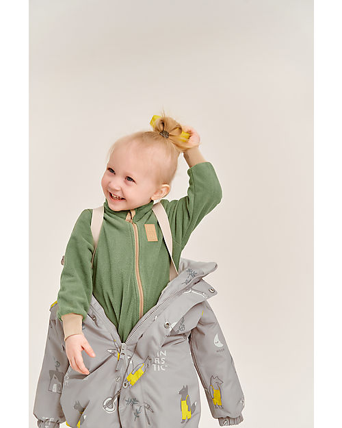 Leokid Waterproof Snowsuit with Lining - Beige - Fantastic - Warm and Practical! Snowsuits