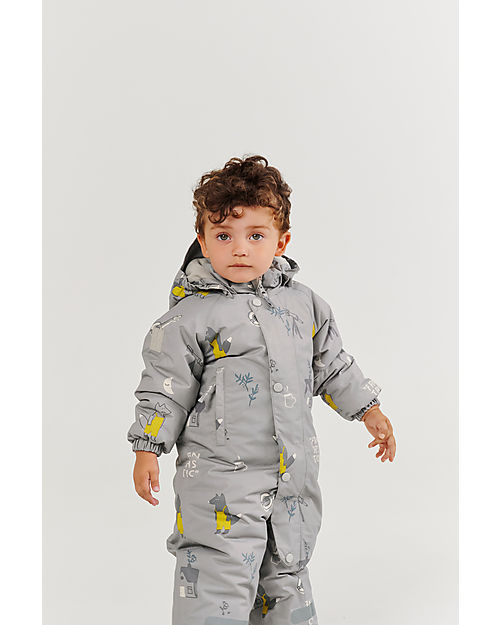 Leokid Waterproof Snowsuit with Lining - Beige - Fantastic - Warm and Practical! Snowsuits