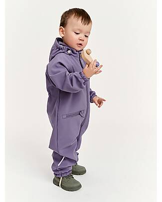 Leokid Waterproof SoftShell Suit Echo - Lilac - Padded in Soft Fleece Snowsuits