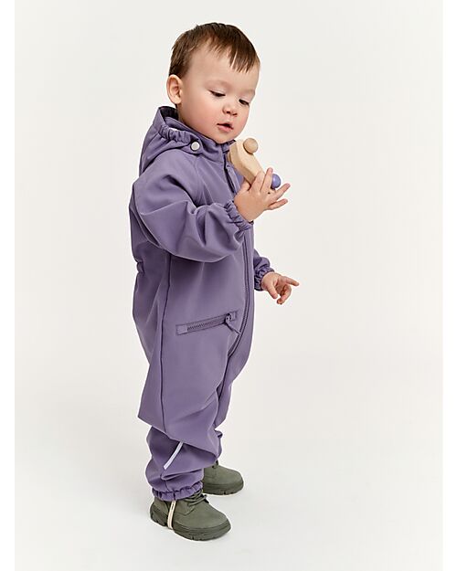 Leokid Waterproof SoftShell Suit Echo - Lilac - Padded in Soft Fleece Waterproof