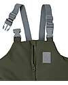 Leokid Waterproof Winter Dungarees - Color Block Green Scape - with Adjustable Braces Dungarees