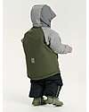 Leokid Waterproof Winter Jacket - Color Block Green Scape - with Side Pockets Jackets