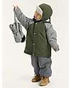 Leokid Waterproof Winter Jacket - Color Block Green Scape - with Side Pockets Jackets