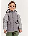 Leokid Waterproof Winter Jacket - Foggy Gray - with Front Pockets Jackets