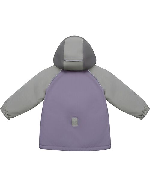 Leokid Waterproof Winter Jacket - Lilac Gray - with Front Pockets Jackets